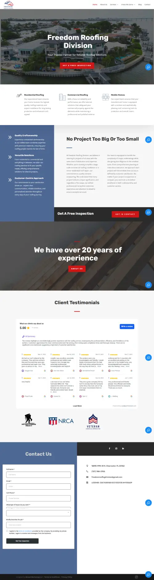 Freedom Roofing Division